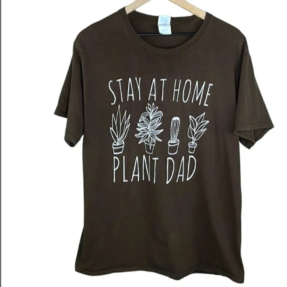 Stay at Home Plant Dad Tee T-Shirt size Large
